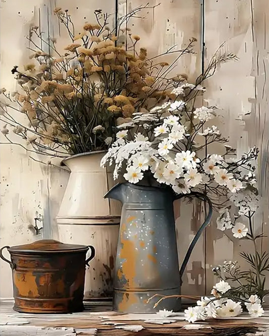 The flowers on the table Paint By Numbers 660904