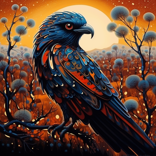 Aboriginal Eagle I (Paint by Numbers)