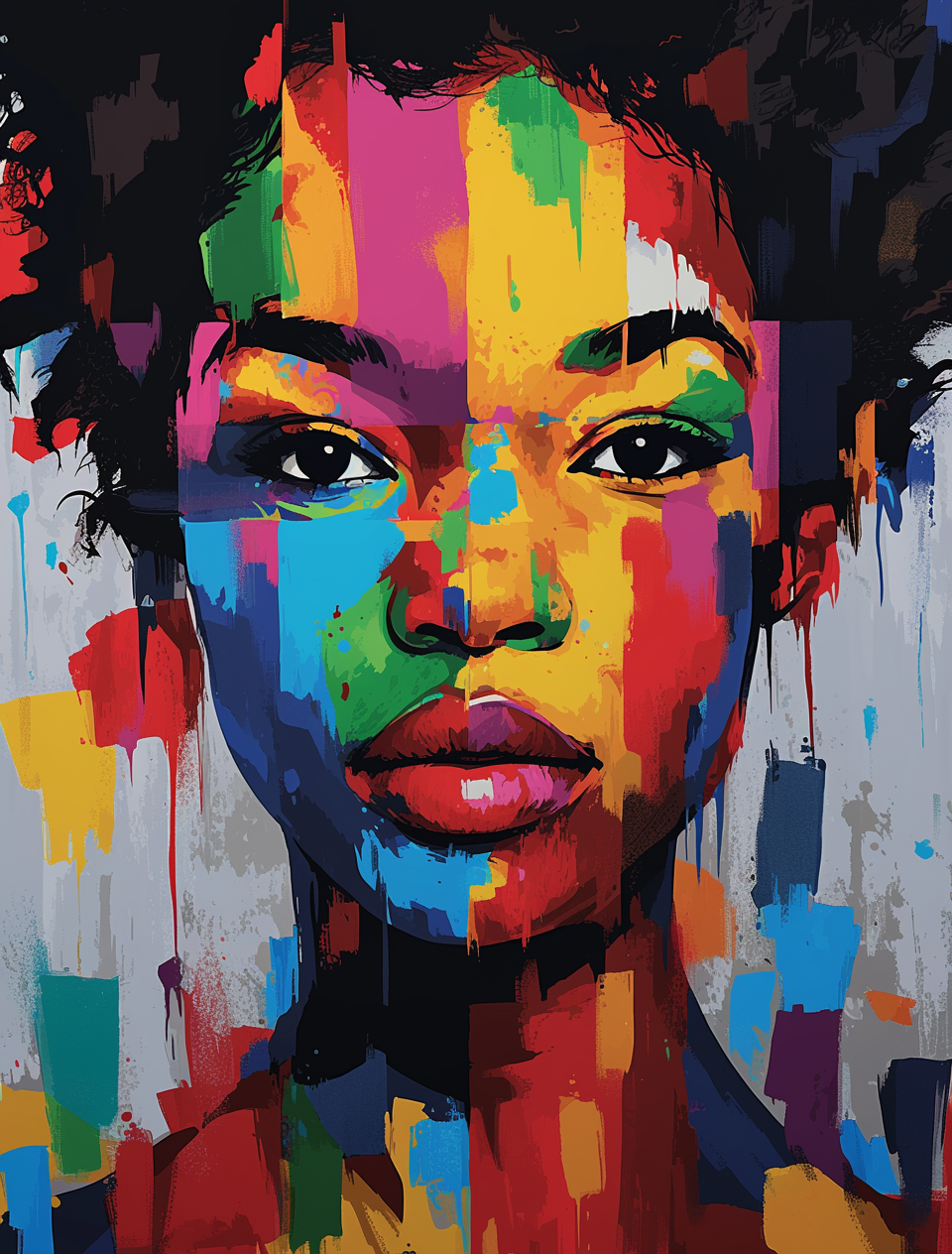 Funky Girl Street Art Paint By Numbers