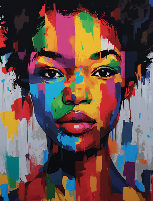 Funky Girl Street Art Paint By Numbers