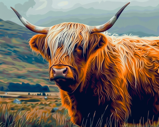 Highland Cow (Paint by Numbers)