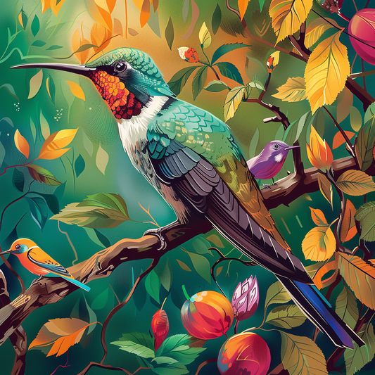 Hummingbird II (Paint by Numbers)