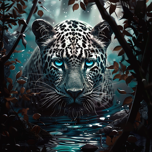 Lurking Leopard (Paint by Numbers)