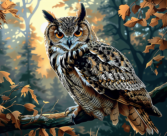 Owl III (Paint by Numbers)