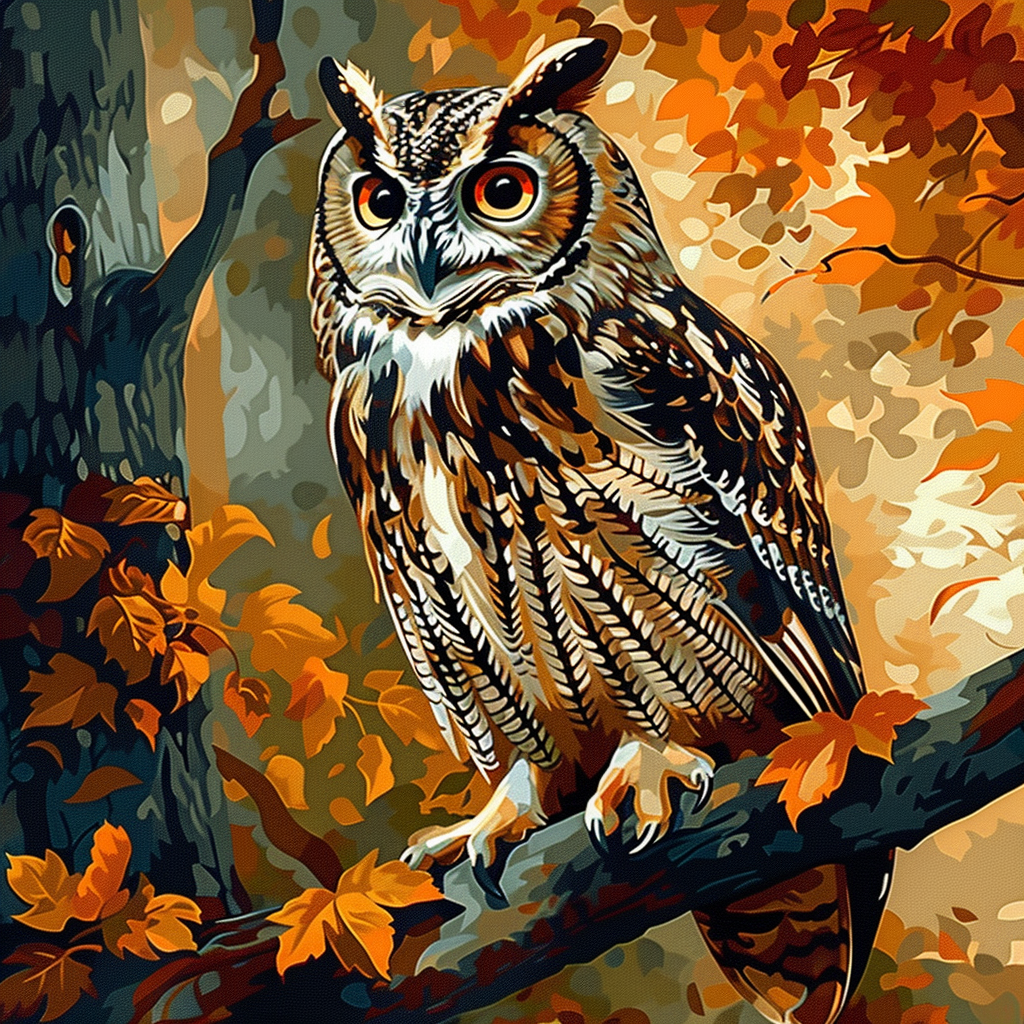 Owl V (Paint by Numbers)