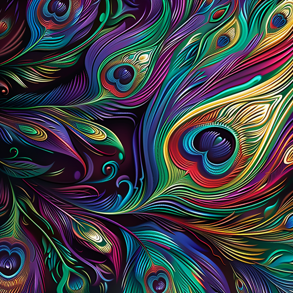 Peacock Feathers V (Paint by Numbers)