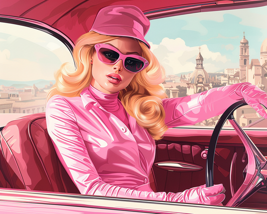 Pink Joyride Paint by Numbers