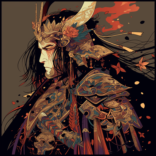 Samurai Onna-musha Paint by Numbers