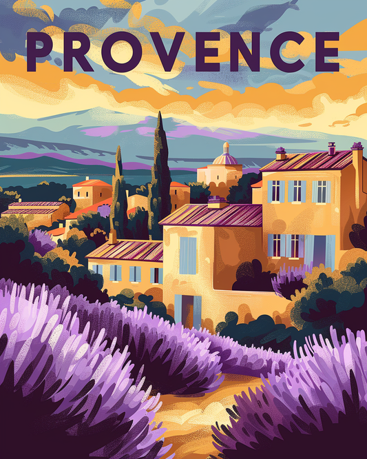 Travel Poster Provence Paint By Numbers
