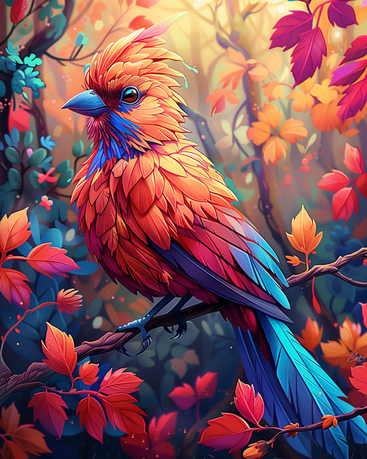 Vibrant Cardinal (Paint by Numbers)