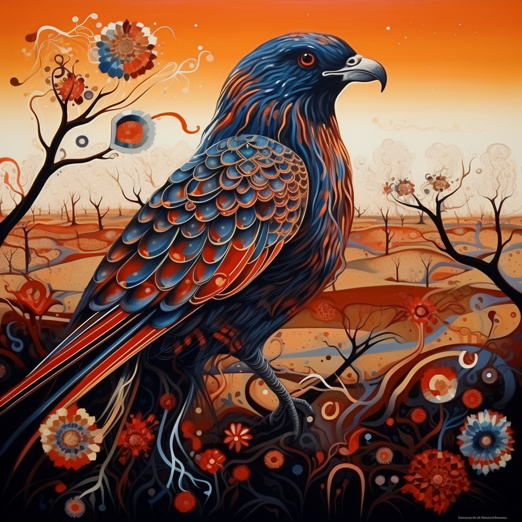 Aboriginal Eagle (Paint by Numbers)