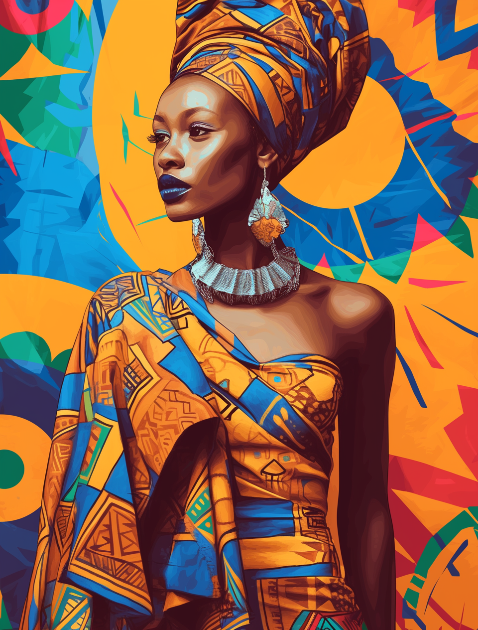 African Beauty Paint By Numbers