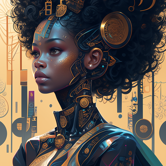 Afro Futurism II (Paint by Numbers) (Paint by Numbers)