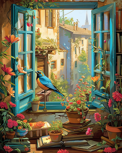 Birds and Blooms (Paint by Numbers)