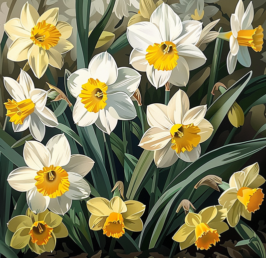 Daffodils I (Paint by Numbers)