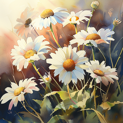 Daisies in the Light (Paint by Numbers)