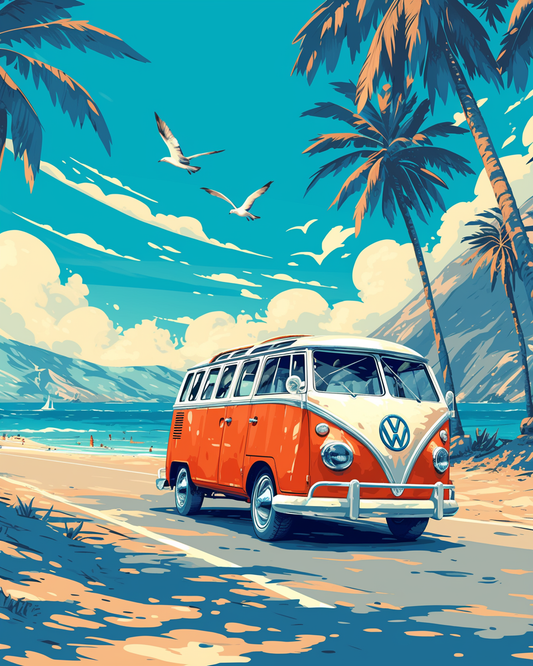 Dreamy Kombi Paradise (Paint by Numbers)