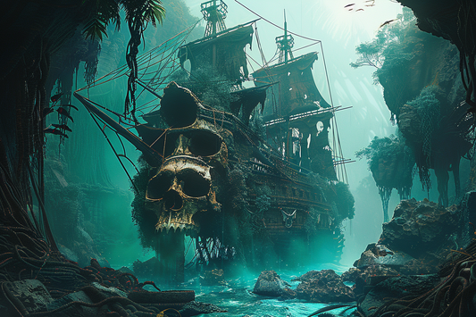 Forgotten Galleons Echoes of the Abyss (Paint by Numbers)