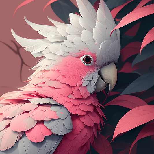 Galah Cockatoo Paint by Numbers