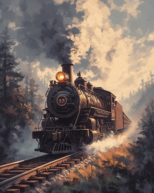 Hogwarts Express Train (Paint by Numbers)