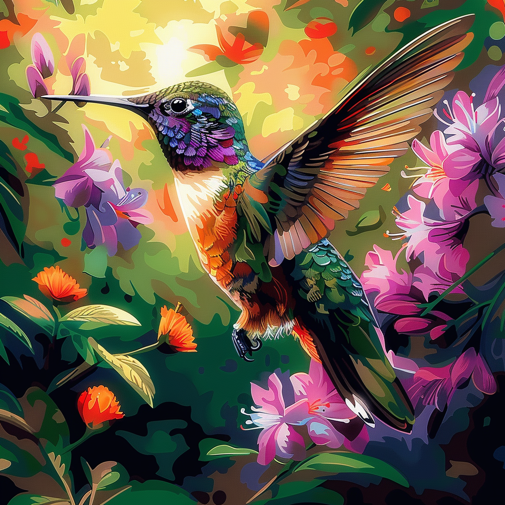 Hummingbird III (Paint by Numbers)