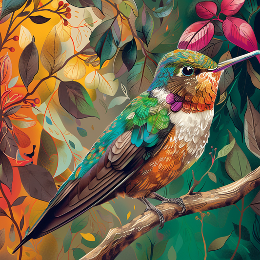 Hummingbird I (Paint by Numbers)