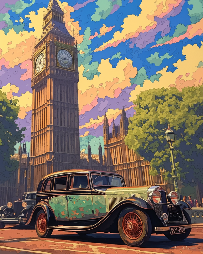 Intage London Reverie (Paint by Numbers)