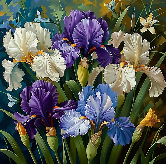 Irises IV (Paint by Numbers)