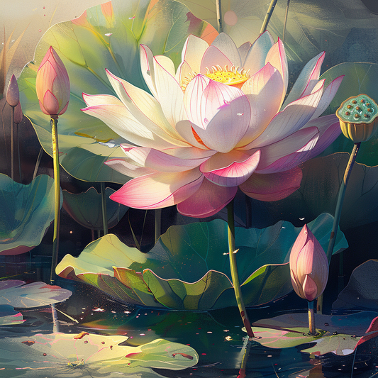 Lotus I (Paint by Numbers)