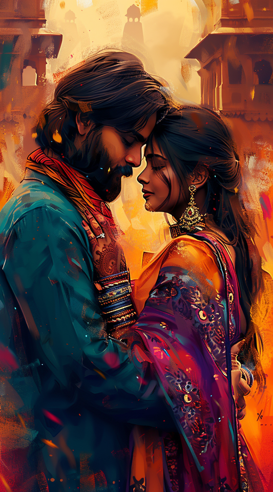 Love's Fiery Glow (Paint by Numbers)