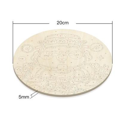 Gold Ingots Wealth. DIY. Paint by numbers on Wood Slice.20cm