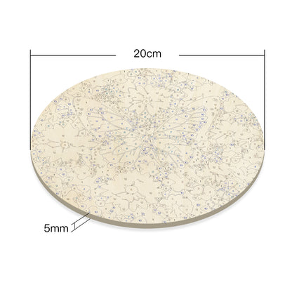 Butterfly DIY. Paint by numbers on Wood Slice.20cm.