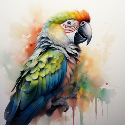 Macaw Portrait I (Paint by Numbers)