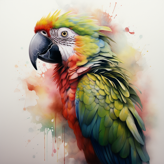 Macaw Portrait (Paint by Numbers)