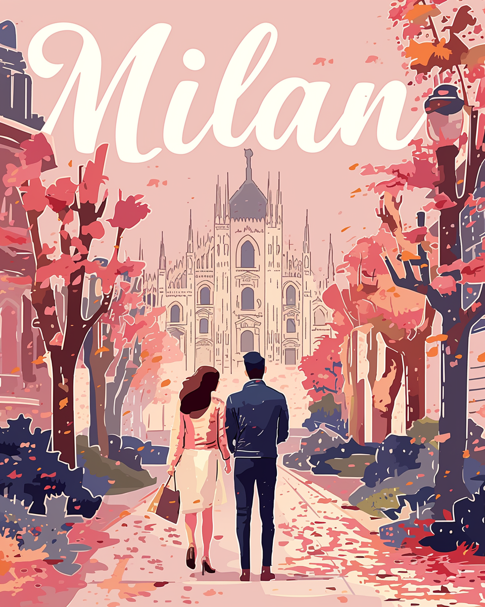 Milan Travel Poster