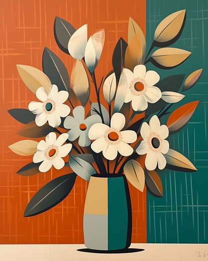 Minimalist Flora Paint by Numbers