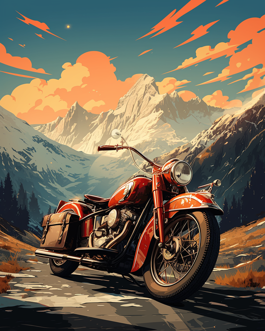 Motorcycle Majesty II (Paint by Numbers)