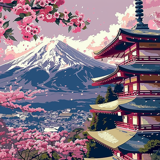 Mount Fuji (Paint by Numbers)