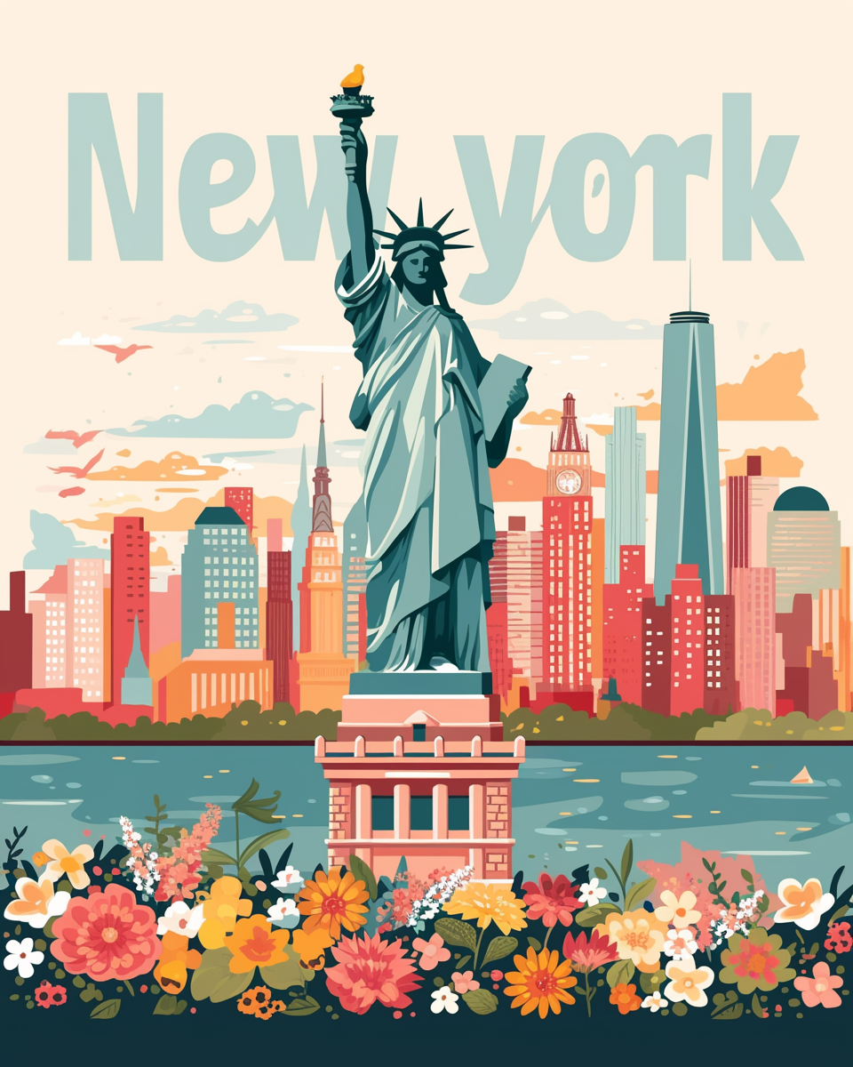 New York Travel Poster