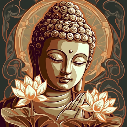 Nouveau Buddha Paint by Numbers