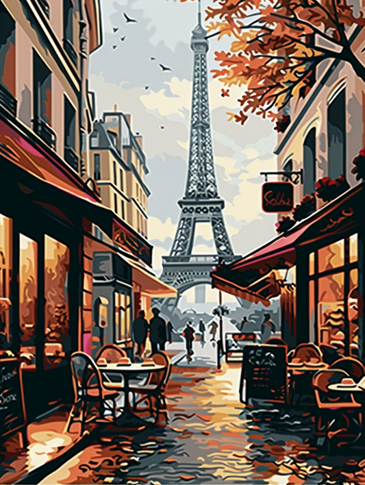 Paris Cafe V (Paint by Numbers)