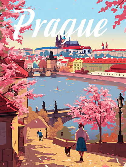 Prague Travel Poster