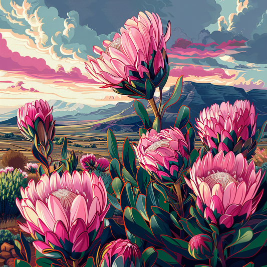 Proteas III (Paint by Numbers)