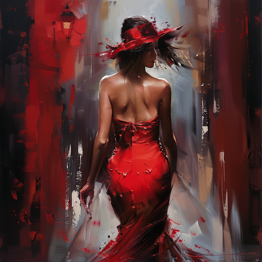 Red Elegance II (Paint by Numbers)