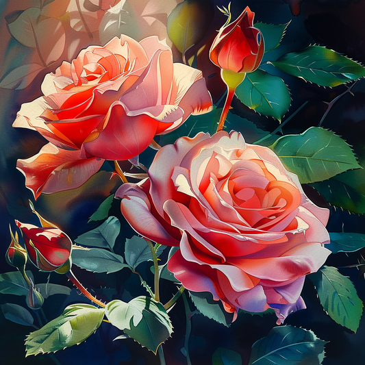 Rose Paradise II (Paint by Numbers)