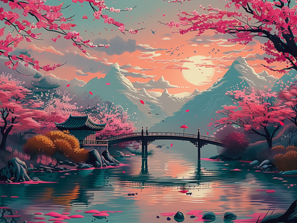 Sakura Serenity (Paint by Numbers)