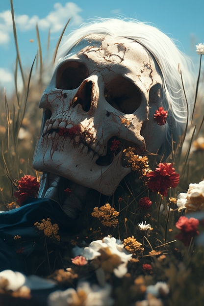 Skull Blossom I Paint by Numbers