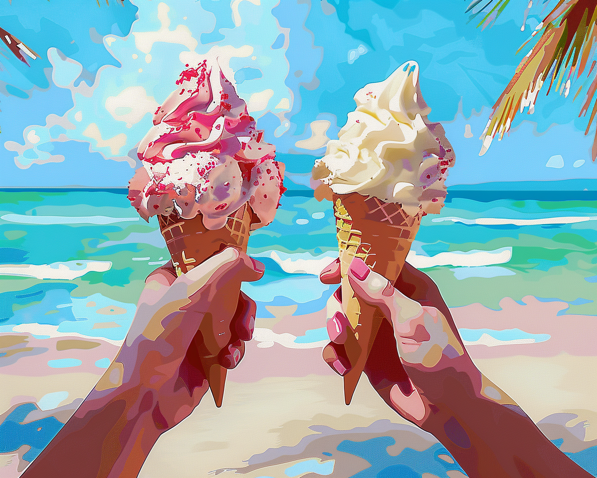 Summer Beachside Ice Cream