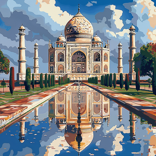 Taj Mahal (Paint by Numbers)