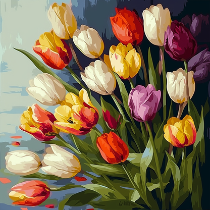 Tulips III (Paint by Numbers)